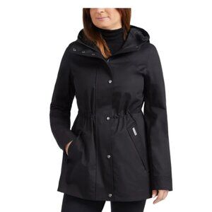 Hunter Women's Water Resistant Cotton Smock Jacket Black Size XL